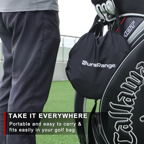 DURARANGE Pop-Up Golf Chipping Net - Ultimate Target Training Chip Aids for Precision & Distance, Outdoor | Indoor Practice, Golfer Gift - color: Only 1 Black Net