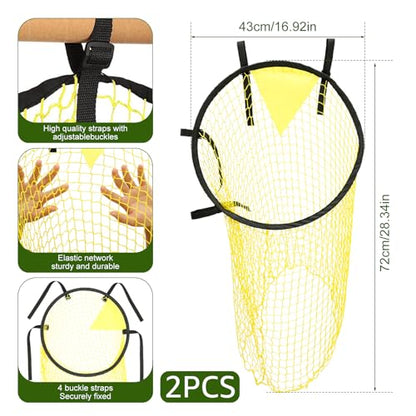 Football Target Net, Easy to Attach and Detach Soccer Goal Net for Goal Training and Accuracy Practice - color: 2 Pcs