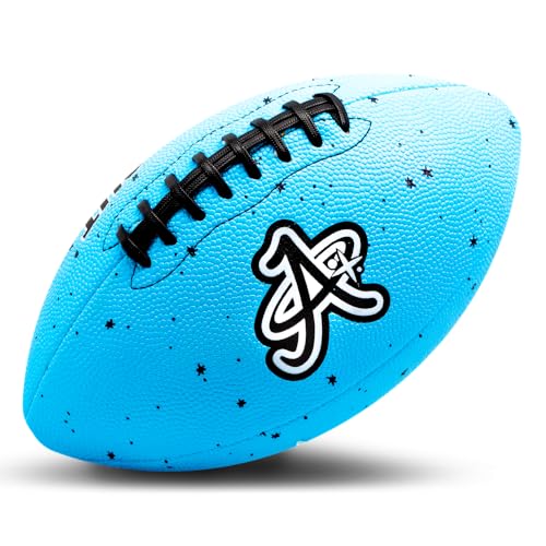 TAKE Flight Flag Football, Official Game Ball (ECO-Leather) - color: CAROLINA BLUE, size: JUNIOR (SIZE 5)