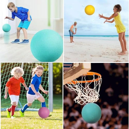 Silent Basketball,2.0 Highly Elastic Foam Indoor Silent Basketball Dribble,The Mute and Soft Bubble Ball in The Indoor.