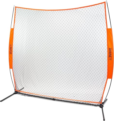 Bownet Big Mouth Replacement Net – Heavy Duty Baseball & Softball Practice Net, Fits Original Frame, Batting & Pitching Training Net - color: Soft Toss Net, size: 7' x 7'
