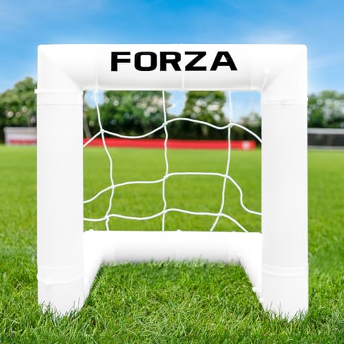 FORZA Toddler Mini Soccer Goal | 16in Training Target Goal for Preschoolers | Durable PVC Frame with UV-Stabilised Net - Perfect for Early Skills, Garden Play & Shooting Drills