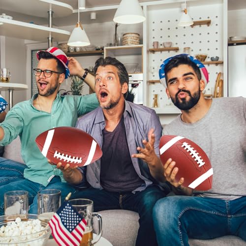 Jerify Composite Leather Footballs Official Size Composite Leather Balls Leather Inflatable Footballs with Pump Indoor Outdoor Footballs Bulk for Training and Recreational Play
