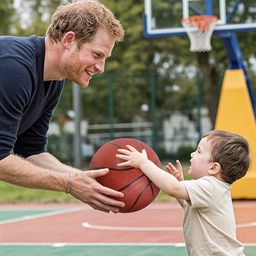 Aoneky Size 7 Rubber Basketball for Men & Teens - Official Game Size, Indoor/Outdoor Use with Air Pump for Courts, Driveways, Practice & Training - style: Style 2