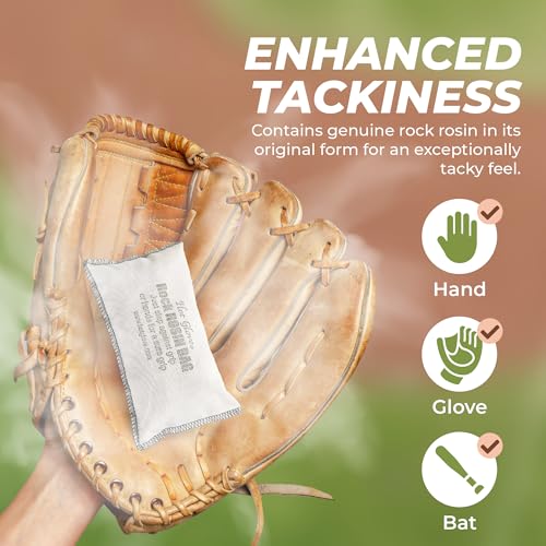 Hot Glove Rock Rosin - Extra Tacky Rosin with Easy Flow Bag for Max Rosin,ROZ-R