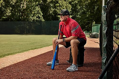 Mizuno Pro Fungo Bat | Infield or Outfield | Maple Hybrid Fungo | Lightweight | High Gloss Finish - color: Red, size: 37 inch