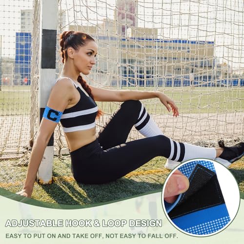 Captain Arm Bands for Soccer, Soccer Captain Armband, Elastic Protective Arm Badge Adjustable Bands