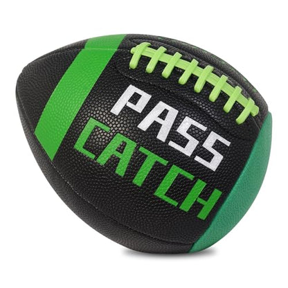 PassCatch Training Football, Composite Fatherless Bounce Back Youth Football, Training Improving Enhance Solo Passing Catching Skills (Deflated)