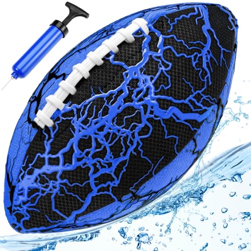 Jasonwell Waterproof Football Pool Toys - Strong Grip Soft Football for All-Weather Play Pool Games Beach Toys Water Footballs Outdoor Sports Toy Christmas Birthday Gifts for Kids Boys Teens Adults