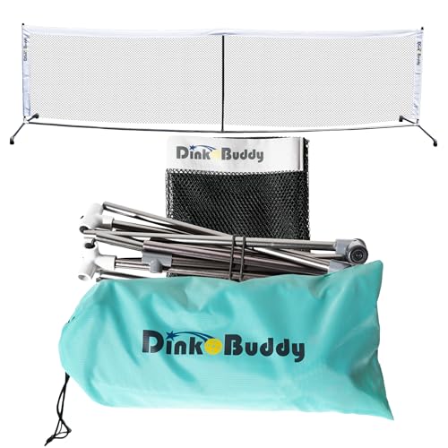 Mini Pickleball Net Set - Ultraportable, Fits in Backpack - 11-ft, 6-ft or 6-ft x 2-Pack Options, or 4-ft for Kids - Pickleball Net Portable Outdoor/Indoor Play - Sports Kit for Women, Men & Kids