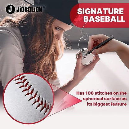 Baseballs Standard Size Leather Covered Unmarked Suitable for Training and Practice Hard Sphere for American Leagues Coaches Parents and Players