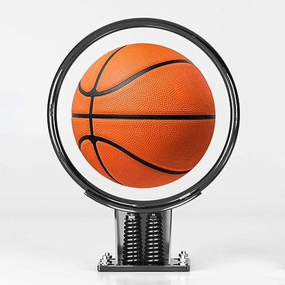 Basketball Rim Replacement Outdoor Hoop Double Spring Breakaway - 18in, Black - Includes Basketball Net and Hoop Goal - Easy Install and Durable