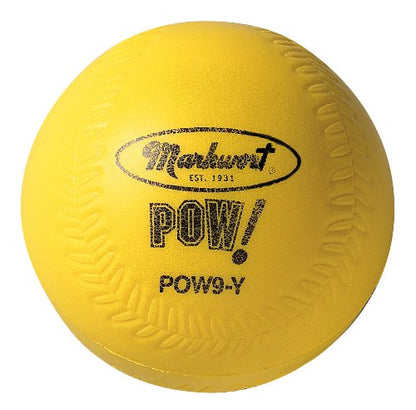 Markwort POW Ball Baseball (Dozen) - color: Yellow, size: 9-Inch