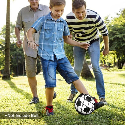 Soccer Kick Trainer 2 Psc with Return Net - Football Training Equipment for Boys & Girls - Practice Gear Compatible with Size 3 4 5 Balls - style: 2PCS High-Density Soccer Kick Trainer