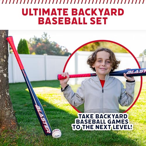 Franklin Sports Blaster Plastic Baseball Bat + Ball Set - Youth 32" Toy Bat + Official Stitched 70mm Lightweight Ball - style: Bat and Ball Set