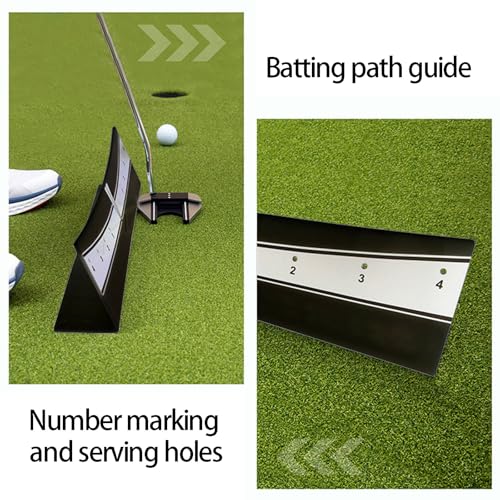 Golf Putting Plane Rails Compact Training Tool with Clear Markings Putter Trainer for Effective Strokes Improvement Putting Track Rails