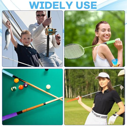 18 Pack Tennis Racket Towel Grips Handles Wrap 26.7 Inch Self-adhesive Absorbent Racket Towel Overgrip Non-slip and Sweat Tape Protection for Tennis Badminton Racquetball Squash Baseball