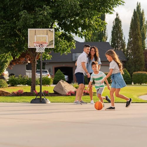 Lifetime Youth Portable Basketball Hoop, Adjustable Height 5.5-7.5 Ft, 30-Inch Shatterproof Fusion Backboard