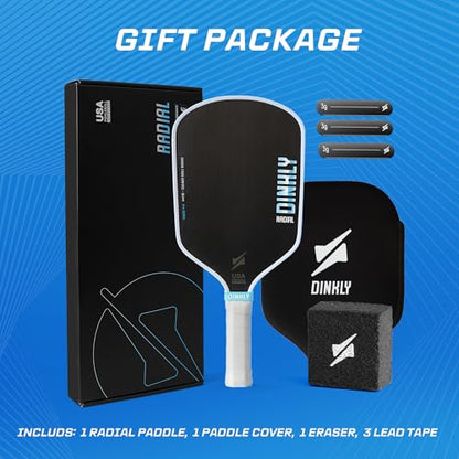 Pickleball Paddles Set of 2/4- USAPA Approved Graphite/Fiberglass Pickleball Racket, 2 Pickleball Rackets, 4 Balls and 1 Portable Carry Bag, Aesthetic Pickle Ball Set for Men Women Beginners - color: 16mm Matte Black | Matte Black | Carbon Fiber