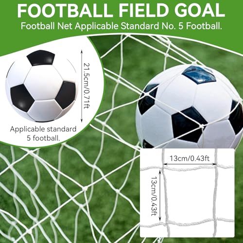 Soccer Goal Net, Soccer Replacement Goal Nets Sports Soccer Goal Post Net Full Size Football Goal Post Netting for Sports Match Training