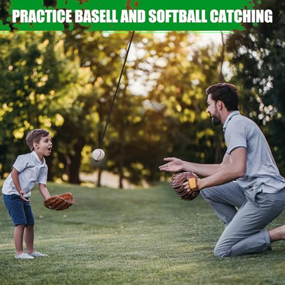 Baseball and Softball Batting Swing Trainer, Enhance Hitting Skills with Baseball Hitting Rope and Toss for Easy Drills – Hand-Eye Coordination, and Boost Bat Speed for All Skill Levels