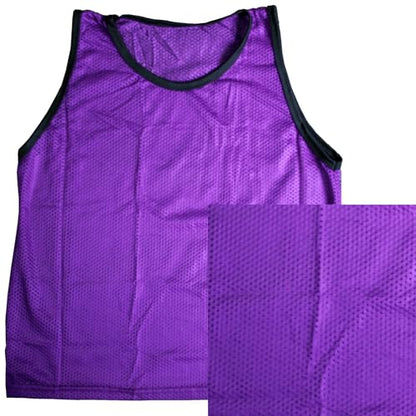 BlueDot Trading Adult & Youth Scrimmage Training Vests for Soccer, Basketball & More – Available in 1, 6, 12, 24 Packs - color: Purple, style: Youth 6 Pack
