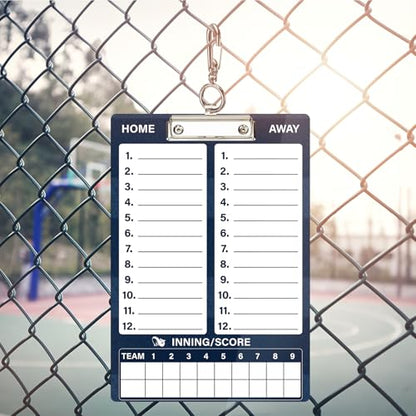 WISYOK Double-Sided Dry Erase Baseball Clipboard for Coaches, Baseball Coaching Lineup Board with Marker Deep Blue - style: Baseball Deep Blue