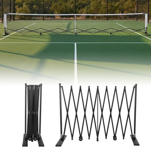 Generic Retractable Pickleball Net 22FT Pickleball Net System with Steady Metal Frame Free Assembly & Carry Bag for Recreational & Competitive Play