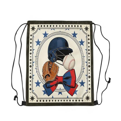 Castle Fairy Baseball Helmet Drawstring Gym Bag,Coquette Bowknots Foldable Waterproof Drawstring Backpack,3D Print Ball Games Draw String Back Bags for Shopping,Swimming,Beach,Black Brown - color: Black Brown