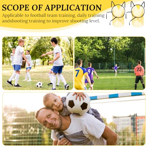 2 Pcs Soccer Targets for Goals Training, Top Bins Soccer Target Goal, Football Training Target | Top Bins Equipment for Shooting Accuracy Training | Durable Design - Extra-Long Straps with Carry Case