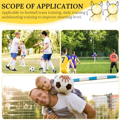 2 Pcs Soccer Targets for Goals Training, Top Bins Soccer Target Goal, Football Training Target | Top Bins Equipment for Shooting Accuracy Training | Durable Design - Extra-Long Straps with Carry Case