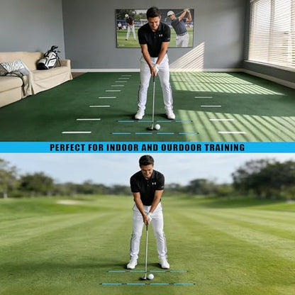 CHAMPKEY Premium Foldable 40" Golf Alignment Sticks 4 Pack - Posture Correction and Shot Accuracy Golf Training Aid