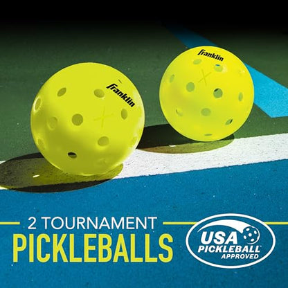 Franklin Sports Pickleball Paddle and Ball Set - Wooden Pickleball Rackets + Balls - Activator - USAPA Approved | Ball Set, Pickleball Rackets, Approved, USAPA, USA Pickleball, Pickleballs - style: 2 Player Set- Multi