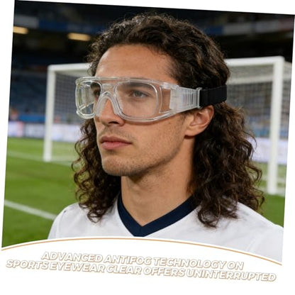 TOYANDONA Sports Goggles Basketball Football Protective Eyewear Anti-fog Shock-resistant with Elastic Strap for Men Women Outdoor Training