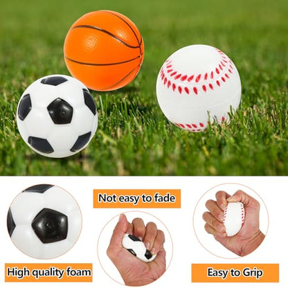 12-Pack Mini Basketball Stress Balls 2 Inch Soft Foam Squeeze Basketballs Ball Small Sport Theme Ball Basketball Party Favors for Kids ,Decor, ,Gifts & Anxiety Relief School Rewards…