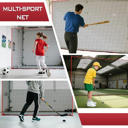 Golf Netting, 10ft, 15ft, 20ft Sports Netting - Heavy Duty High Impact Multi-Sport Practice Net for Golf, Baseball, Soccer, Hockey, Lacrosse, Backyard Driving & Training Barrier - style: 20ft x10ft