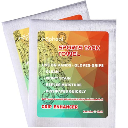 Sports Tackiness Towel Grip Enhancer for Golf, Tennis, Baseball, Basketball, Microfiber, Non-Toxic, Won't Stain, Moisture Repelling (2)