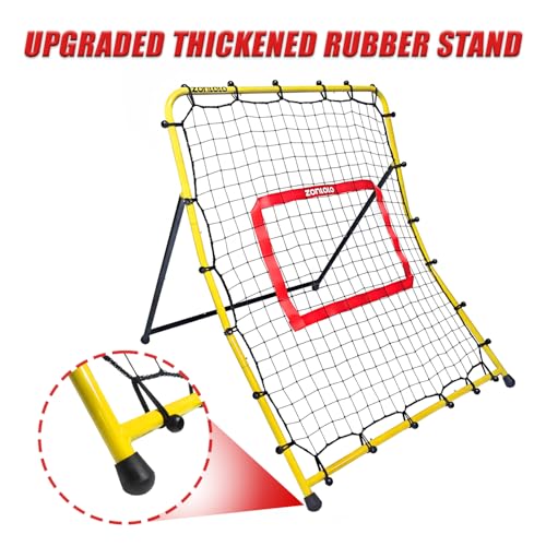 Zonlolo Baseball Pitchback Net, Rebounder Net, Pitching Return Trainer,Three Angles Without Adjusting, Perfect for Solo Playing Catch