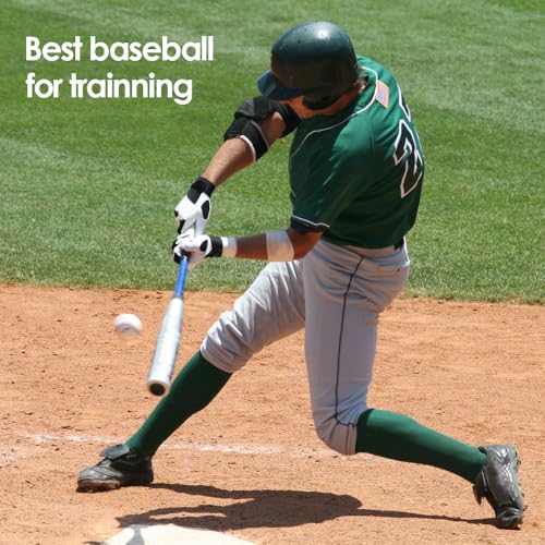 Bucket of Training Baseballs - Standard Size, 12 Pack Unmarked & Blank 9 inch for Practice & League Play,Autographs, Pitching,Gifts