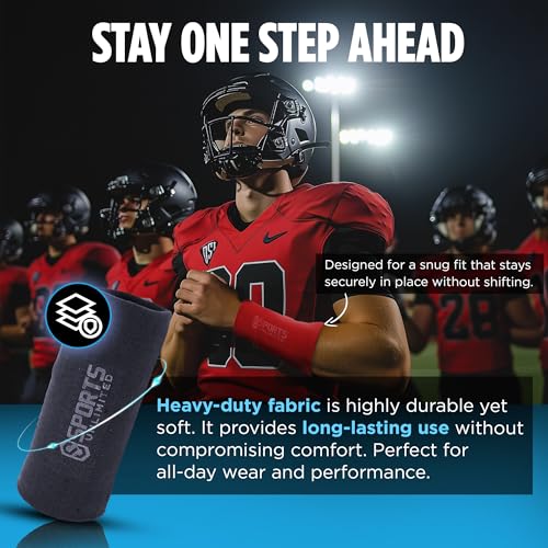 Sports Unlimited Youth Triple Wrist Coach, Football Wristbands for Plays, Baseball Wristbands, QB Arm Bands