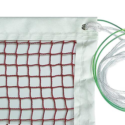 Outdoor Indoor Badminton Net Replacement with Steel Cable Ropes for Backyard Beach Garden Schoolyard (20 FT x 2.5 FT)