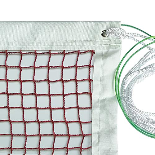 Outdoor Indoor Badminton Net Replacement with Steel Cable Ropes for Backyard Beach Garden Schoolyard (20 FT x 2.5 FT)