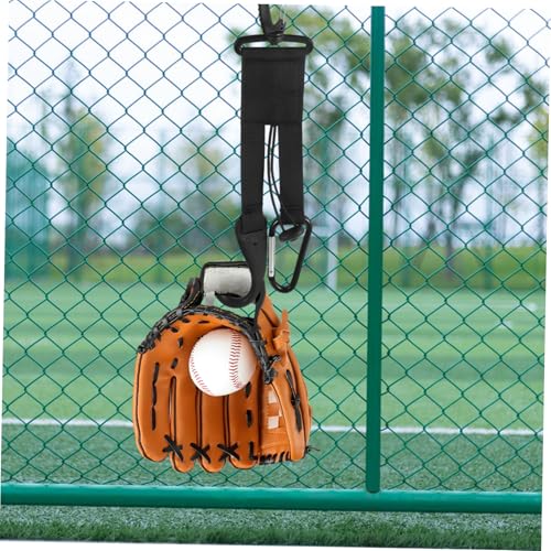 Abaodam Baseball Bat Organizer with Glove Clips Durable Fence Bag for Softball Gear Storage Water Bottle Hook Portable Camping Accessory Holder for Sports Equipment