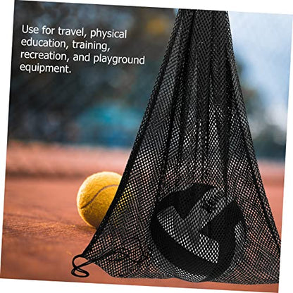 Toddmomy Mesh Bag Portable Sports Duffle Bag Draw Sports Bag Basket Carrying Ball Net Bag Football Bags Gym
