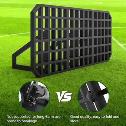 Soccer Rebound Board, Portable Rebounder with Adjustable Angle, Replay Station Soccer Trainer for Ball Passing and Bounce Back Training