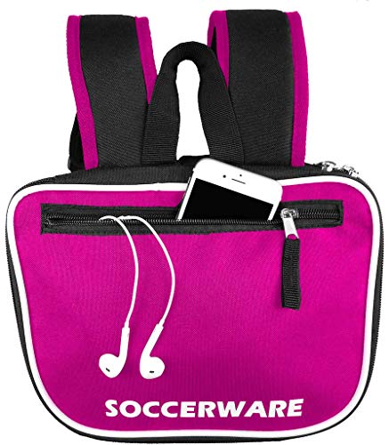 Soccer Backpack with Ball Holder Compartment - for Boys & Girls | Bag Fits All Soccer Equipment & Gym Gear (Black) - color: Pink