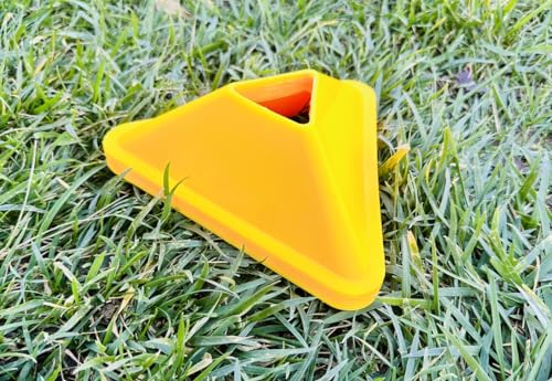 Unicorn Co Premium Football Soccer Agility Plyometric Training Triangle Plate Cones 20pcs - color: Yellow