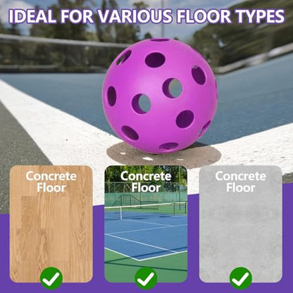 6 Pack Sports Outdoor Pickleballs - 40 Pickleball Balls - USA Pickleball Balls (USAPA) Approved - Official US Open Ball - color: Purple, style: 24 - Pack