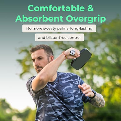 ADV Felttac Pickleball Grip Tape - 3, 6, 12, 30 Pack - Soft, Very Durable, Sweat Absorbing Pickleball Overgrip Tape - Dry & Comfortable Pickleball Paddle Grip Tape - Easy to Use & Easy to Install - color: 30-Pack White