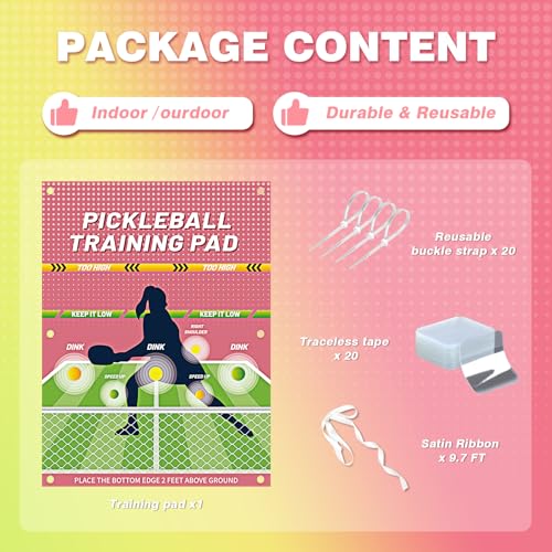 Dink Master Pickleball Practice Pad - Reusable Training Pad for Indoor & Outdoor Dink Training